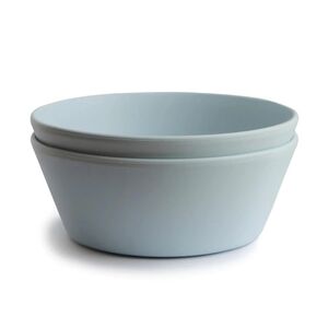 NEW Mushie Powder Blue Dinnerware Bowl Set Of 2
